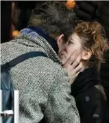  ??  ?? That kiss: The couple in December