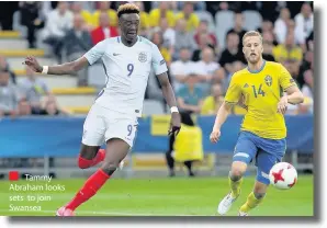  ??  ?? Tammy Abraham looks sets to join Swansea