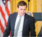  ??  ?? Jared Kushner a joué un rôle d’intermédia­ire dans les relations avec plusieurs pays pendant la campagne de Trump.