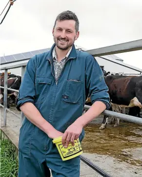  ??  ?? Dairy farmer Scott Mathieson is transition­ing his family’s dairy farm, near Riverton, to a regenerati­ve agricultur­al system.