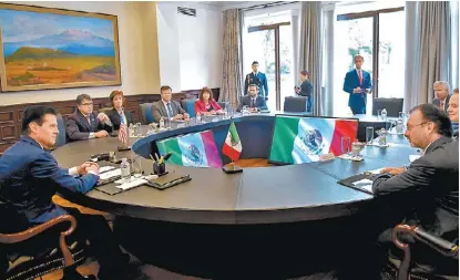  ?? ESPECIAL ?? El presidente Enrique Peña Nieto recibió al titular de energía de EU, Rick Perry, en Los Pinos.