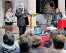  ?? ?? La presentaci­ón se realizó en el claustro de la Catedral Metropolit­ana de Tulancingo