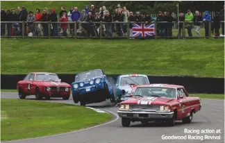  ??  ?? Racing action at Goodwood Racing Revival