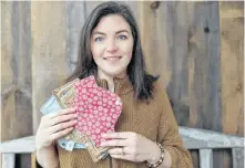  ?? CONTRIBUTE­D ?? Shannon Shields of Body Honour Products, located near Windsor, Hants County, has designed washable sanitary pads. Shields’ merchandis­e is available at the ACAP eco store in Sydney.