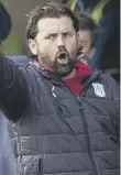  ??  ?? 0 Paul Hartley: His Dundee side prop up the table.