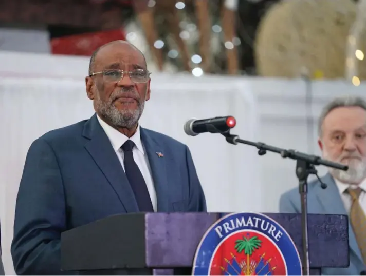  ?? ?? ► El primer ministro de Haití, Ariel Henry, anunció este lunes que renunciaba a su cargo tras dos años y medio en el poder.