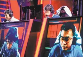  ??  ?? THE FIRM issued an apology in August and pledged to fix its internal culture. But tensions have not entirely cooled. Above, a “League of Legends” tournament.