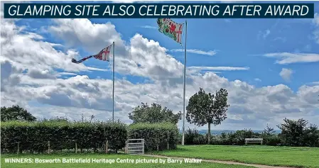  ?? ?? WINNERS: Bosworth Battlefiel­d Heritage Centre pictured by Barry Walker