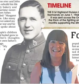  ??  ?? Isobel’s fascinatio­n with her father’s past was triggered partly by seeing him wearing his war medals, above. sundaypost.com