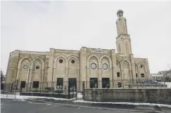  ??  ?? SITE: Jamia Masjid Madni Mosque, Halifax. Top: 86-year-old Resham Bi was among the first people in Calderdale to receive the Covid jab.