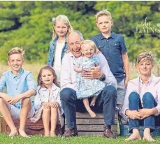  ?? ?? FAMILY MAN: Gordon Hutcheon with his grandchild­ren.