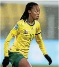  ?? Picture: Catherine Ivill/Getty Images ?? Banyana’s striker Linda Motlhalo during the Fifa Women's World Cup this year.