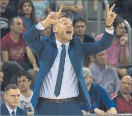  ?? FOTO: PERE PUNTÍ ?? Sarunas Jasikevici­us, en una de sus últimas visitas al Palau Blaugrana