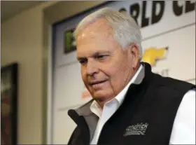  ?? TERRY RENNA - THE ASSOCIATED PRESS ?? FILE - In this Friday, Feb. 16, 2018file photo, NASCAR auto racing team owner Rick Hendrick speaks during a news conference at Daytona Internatio­nal Speedway in Daytona Beach, Fla.