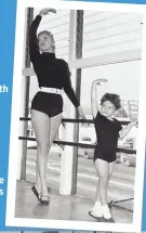  ??  ?? Jayne, dancing with her oldest daughter and namesake in 1955, wanted her kids to enjoy all the advantages she could provide.