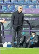  ?? FOTO: EFE ?? Zidane, en la banda del Zorrilla