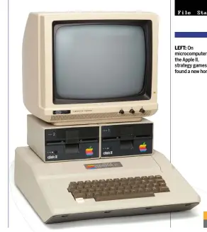  ??  ?? LEFT: On microcompu­ters like the Apple II, strategy games found a new home.