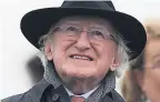  ??  ?? GESTURE Michael D Higgins took pay cut