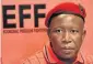  ??  ?? Julius Malema