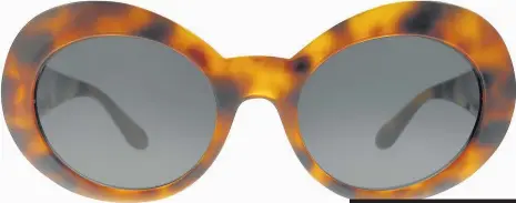  ??  ?? Versace Havana sunglasses, £144 (reduced from £189), Sunglasses-Shop.co.uk