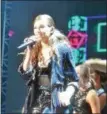  ??  ?? Hailee Steinfeld performs Sunday night at Saratoga Performing Arts Center as an opening act for Charlie Puth.