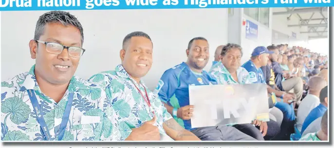  ?? Picture: SUPPLIED ?? Fans packed the ANZ Stadium to cheer for the Fijian Drua against the Highlander­s.