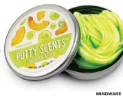  ?? MINDWARE ?? With Putty Scents, kids and parents can enjoy a pleasing aroma with this goopy substance that stretches and molds. A set of three includes cucumber melon, lavender dreams and water lily, and each tin includes a colorful clump — more than a typical mini tin. $10.95 for a pack of three, mindware.com.