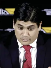  ?? (Sipa) ?? El otro candidato, Carlos Alvarado.