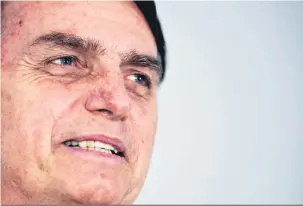  ?? Carl de Souza/Estadão Conteúdo ?? O capitão reformado disse que se mantiver Ministério do Meio Ambiente, a pasta será comandada por “alguém voltado para a área, sem ser xiita”