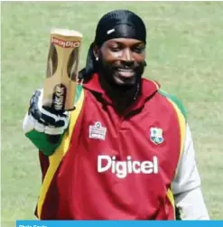  ??  ?? Chris Gayle