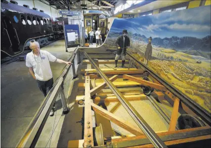  ?? Cathleen Allison Las Vegas Review-Journal ?? Wendell Huffman, curator of history at the Nevada State Railroad Museum, says he got some pushback when he said Coach 17 should be displayed in an unrestored state.