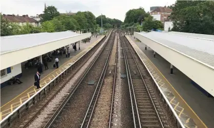  ?? Photograph: Steve Parsons/PA ?? The RMT says: ‘Railway workers have had to contend with pay freezes, the prospect of losing their jobs and repeated attacks on their terms and conditions.’