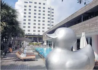  ?? MIAMI HERALD/FILE ?? The SLS Hotel in South Beach settled a $2.5 million discrimina­tion lawsuit filed by a group of Haitian dishwasher­s.