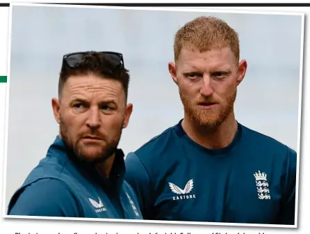  ?? AP/GETTY IMAGES ?? Plenty to ponder: after a chastening series defeat, McCullum and Stokes (above) have some frank discussion­s ahead, among them the form of Foakes (left) with the bat
