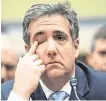  ??  ?? Michael Cohen during his committee appearance