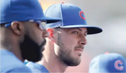  ?? ALEX GALLARDO/AP ?? Bothered by a flare-up in his left shoulder after an initial injury in May, Kris Bryant went back on the DL on Thursday.