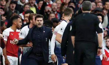  ??  ?? Mauricio Pochettino recognises that his team was a scalp worth having. Photograph: David Klein/Reuters