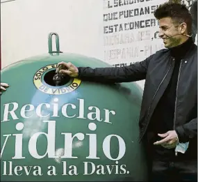  ?? FOTO: EFE ?? Gerard Piqué, ayer en Madrid. En un acto sobre la sostenibil­idad de la Copa Davis