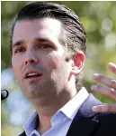  ??  ?? Criticised: Donald Trump Jr