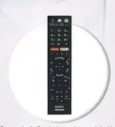  ??  ?? Ergonomica­lly, Sony’s cluttered remote is looking outdated alongside wands from Samsung and LG