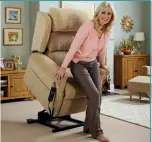  ?? Picture: OAK TREE MOBILITY ?? Support through the day: A riser recliner can make a real difference to quality of life
