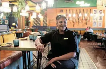  ?? Pictures: ALAISTER RUSSELL ?? Jessica Munisamy, executive chef at Modern Tailors restaurant in Rosebank, Johannesbu­rg.
