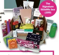  ??  ?? The Signature littlelift­s box (£89)