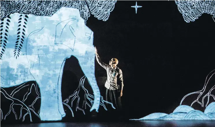  ??  ?? Dancer Dennier Alamanos performs in a scene from Akram Khan’s Chotto Desh, coming to SFU Goldcorp Centre for the Arts Nov. 21-24.