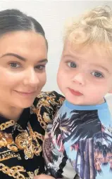  ??  ?? That’s my boy
Mum Charlene and little Leo