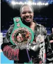  ??  ?? Dillian Whyte