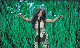  ??  ?? In control: SZA at the BET Awards. Photo: Mario Anzuoni/Reuters