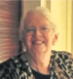  ??  ?? Former surgeon Caroline May Doig from Forfar has died at 81.