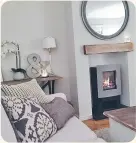  ??  ?? A roaring fire makes @laplap39’s living room the perfect spot to snuggle up with a book