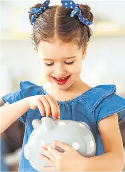  ??  ?? There are various ways you could get your children off on a good financial footing this year